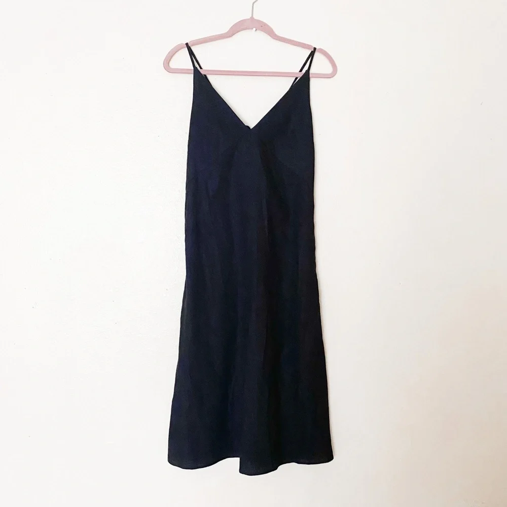 NWT GAP Linen Blend Summer Midi Dress - Picture 2 of 6